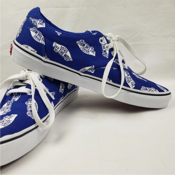 VANS Men's Doheny Off The Wall.  Racing Blue/White Skate monogram Size 10 - Picture 6 of 9